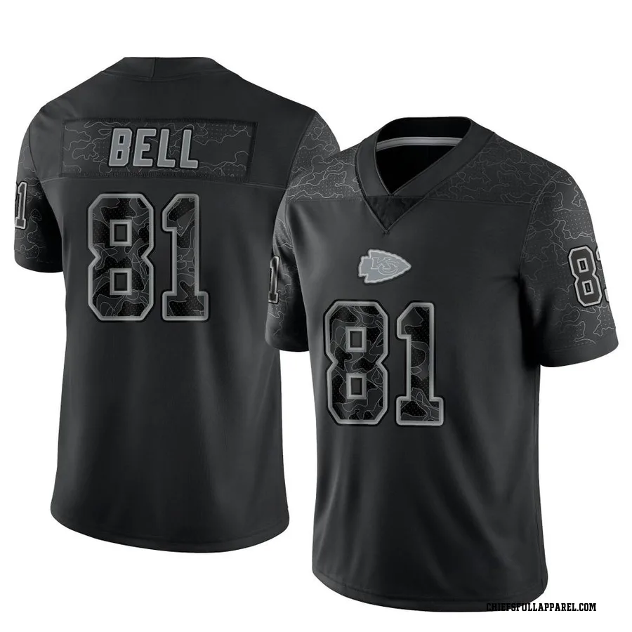 Blake Bell Kansas City Chiefs Men's Limited Reflective Nike Jersey - Black