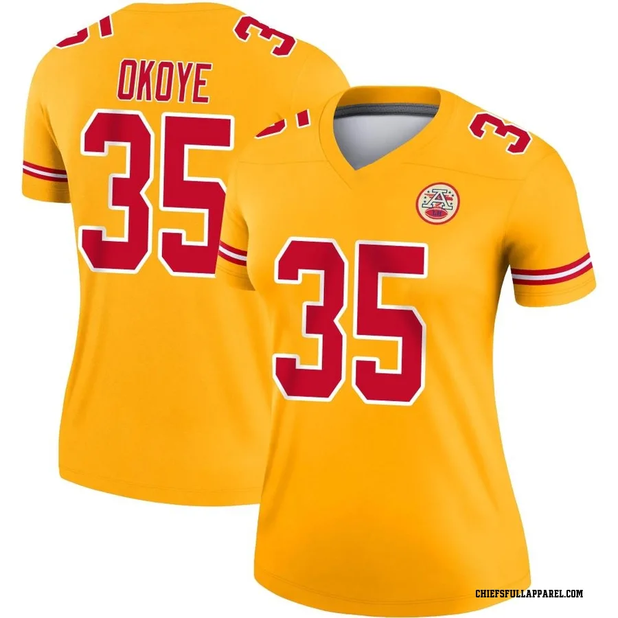 Christian Okoye Autographed Kansas City Chiefs NFL Football Jersey JSA –  Meltzer Sports