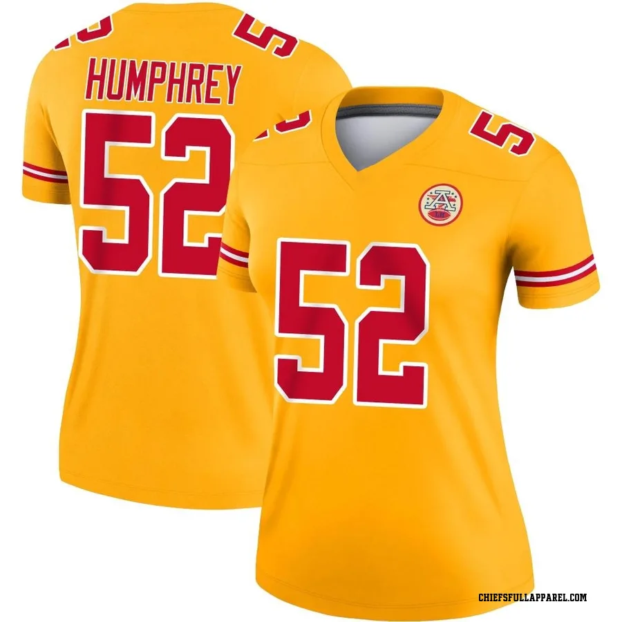 Creed Humphrey Kansas City Chiefs Men's Legend Inverted Nike Jersey - Gold