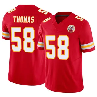 Men's Nike Derrick Thomas Red Kansas City Chiefs Game Retired Player Jersey