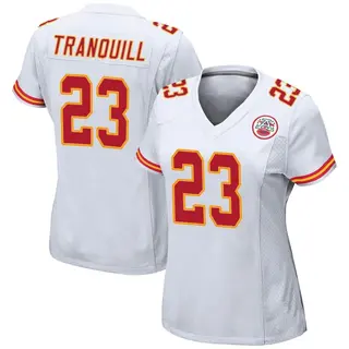 Men's Nike Drue Tranquill Red Kansas City Chiefs Game Player Jersey