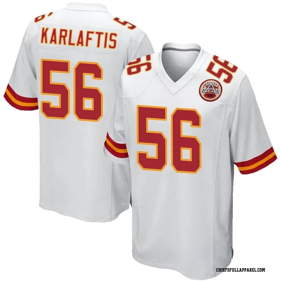 Men's Nike George Karlaftis Red Kansas City Chiefs Player Game Jersey