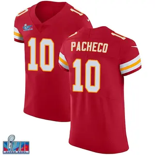 Kansas City Chiefs #10 Isaih Pacheco White Super Bowl LVII Patch Stitched  Game Jersey