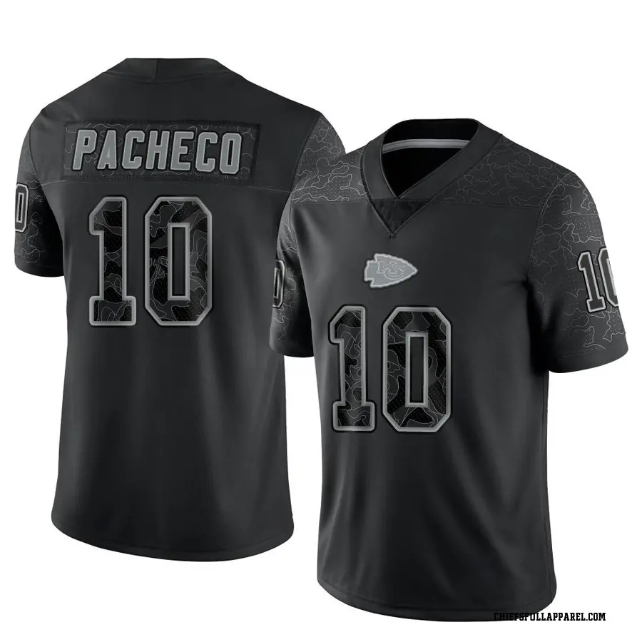 Isiah Pacheco Kansas City Chiefs Youth Limited Reflective Nike Jersey -  Black