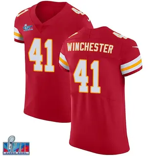 Men's Nike James Winchester Red Kansas City Chiefs Game Jersey Size: 4XL