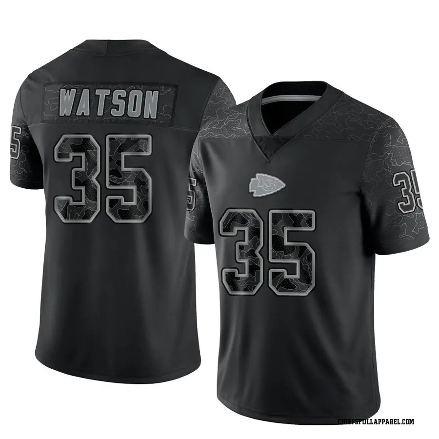 Jaylen Watson Kansas City Chiefs Men's Limited Reflective Nike Jersey -  Black