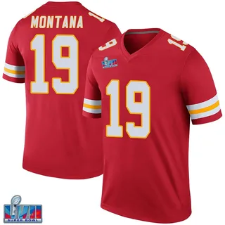 Game Men's Joe Montana Red Home Jersey #19 Football Kansas, 59% OFF