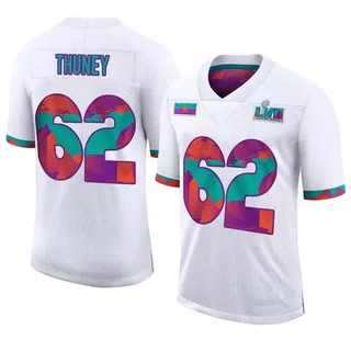 Joe Thuney Chiefs Number 62 Stitched White Game Football Jersey