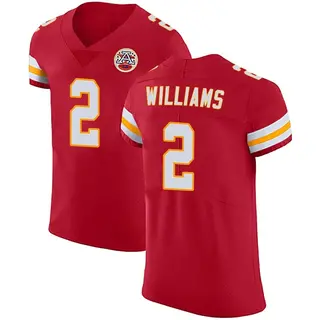 Joshua Williams Men's Nike Red Kansas City Chiefs Custom Game Jersey Size: 4XL