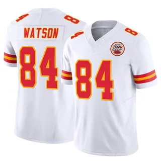 Men's Nike Justin Watson Red Kansas City Chiefs Game Player Jersey