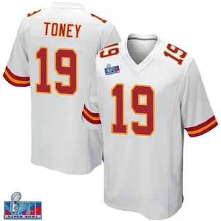 Men's Nike Kadarius Toney Red Kansas City Chiefs Game Player Jersey