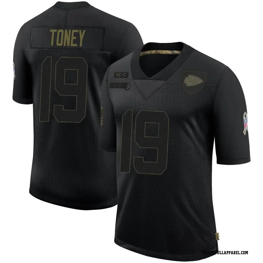 Kadarius Toney Kansas City Chiefs Youth Limited 2020 Salute To Service Nike  Jersey - Black