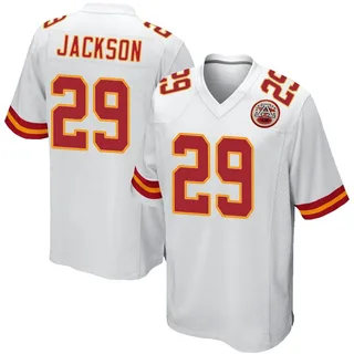 Men's Nike George Karlaftis White Kansas City Chiefs Away Game Player Jersey