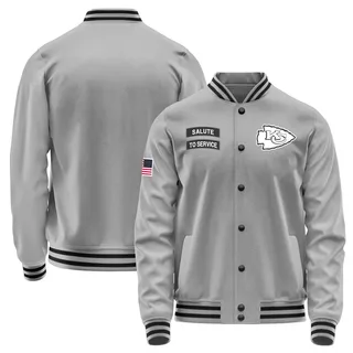 Men's Kansas City Chiefs Gray Salute to Service Performance Jacket