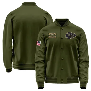 Men's Kansas City Chiefs Olive Salute to Service Sideline Performance Jacket