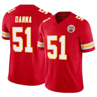 Mike Danna Kansas City Chiefs Youth Black Name & Number Logo T-Shirt 