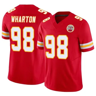 Tershawn Wharton Men's Nike Red Kansas City Chiefs Custom Game Jersey