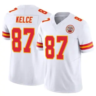 Men's Nike Travis Kelce White Kansas City Chiefs Vapor F.U.S.E. Limited Jersey