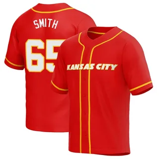 Trey Smith 65 Kansas City Chiefs Super Bowl LVII Champions Youth Game  Jersey - White - Bluefink