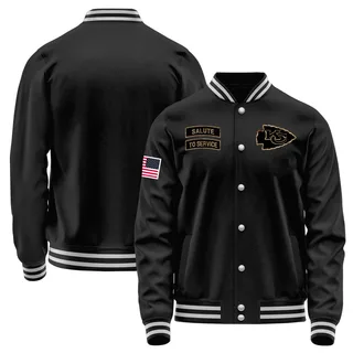 Youth Kansas City Chiefs Black Salute to Service Sideline Performance Jacket